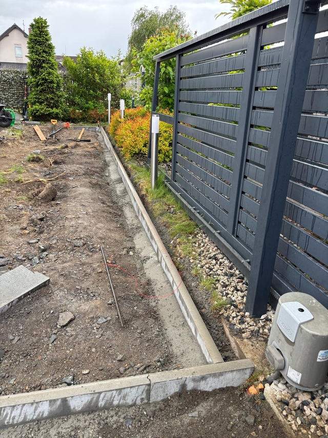 Osazení obrubníků – Ostrava Nová Bělá